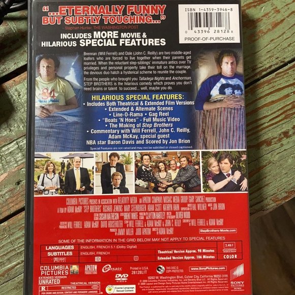 Step Brothers (DVD, 2008,) - Picture 3 of 3